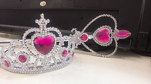 Set Phụ Kiện Vương Miện + Gậy Phép (Đũa Thần) Elsa Cho Bé Gái - HM0285