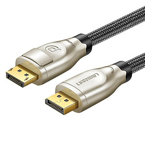 Cáp DISPLAY PORT 2 đầu đực bọc lưới chống nhiễu Ugreen hỗ trợ 4K*2K - Hàng Chính Hãng