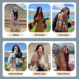 Khăn Choàng , Khăn Quàng Cổ Len Mềm Mịn Ấm Áp (Nhiều Mẫu)