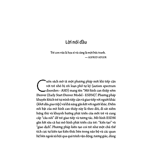 Sách Mô Hình Can Thiệp Sớm Denver Cho Trẻ Tự Kỷ - Thúc Đẩy Kỹ Năng Ngôn Ngữ, Học Tập Và Tương Tác