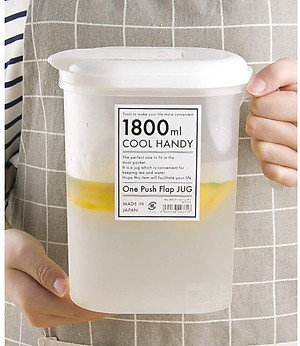 Combo bình nước nắp bật Yamada 1,8L + Cốc uống nước có nắp 360ml - nội địa Nhật Bản