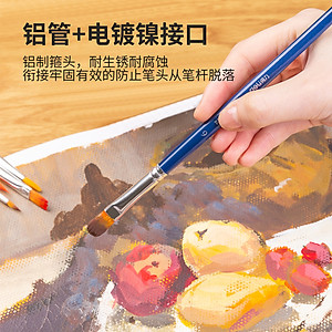 Bộ Cọ Vẽ Chuyên Nghiệp Deli - Dùng Cho Màu Nước/Bột/Sơn Acrylic -Set 4/6 Cây- 73885/73866/73867