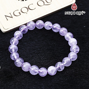 Vòng thạch anh tím ngọc lavender amethyst mệnh hỏa. thổ - Ngọc Quý Gemstones