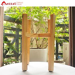 Đôn gỗ vuông để cây cảnh trang trí trong nhà nhiều kích thước, giá gỗ đỡ chậu cây Anzzar DG-05