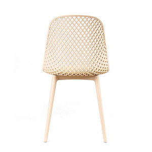 Ghế nhựa đúc tựa lưng đan lưới