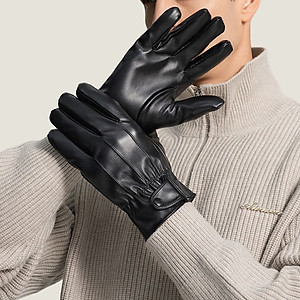 Găng tay da nam cảm ứng GTDCC07 