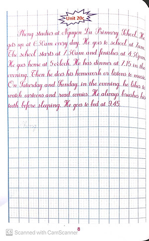 Sách Luyện Viết Tiếng Anh Trình Bày Trên Giấy Ô Li Dành Cho Học Sinh Lớp 4 Tập 2