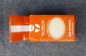 Gạo Nhật Japonica 1Kg - Gạo Ông Thọ - Gạo Hạt Tròn Đều, Dẻo Mềm, Ngọt Cơm