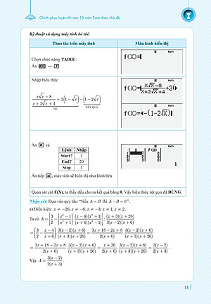 Sách Chinh Phục Luyện Thi Vào 10 Môn Toán Theo Chủ Đề