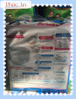 Tã Quần Người Lớn Caryn Size M 32 Miếng Vòng Bụng 60 Đến 85 Cm - Bỉm Quần Cho Người Cao Tuổi Size M32