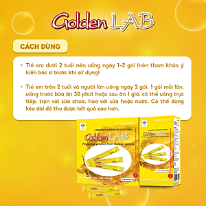 Men vi sinh Golden Lab - Nhập khẩu từ Hàn Quốc Hộp 20 gói - 60 gói