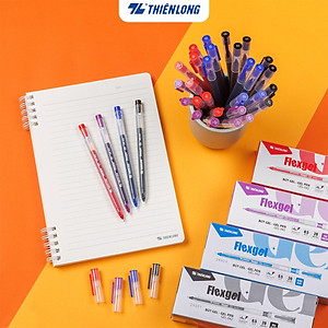Combo 20 Bút gel mực khô nhanh,nét viết êm mượt Flexgel ngòi 0.5mm phù hợp cho học sinh,sinh viên GEL-042