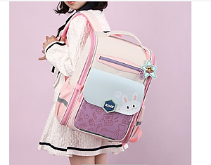 Balo học sinh cấp 1 và 2 siêu nhẹ chống gù chống nước cao cấp phong cách nhật bản