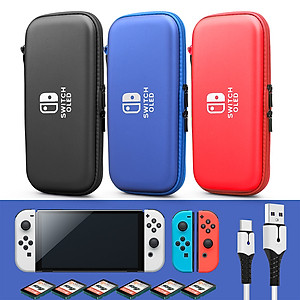 Phụ kiện bóp đựng cho máy chơi game Nintendo Switch OLED model - Hàng Nhập Khẩu