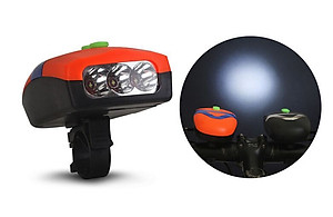 Đèn chiếu sáng có còi dành cho xe đạp - Hàng chính hãng 