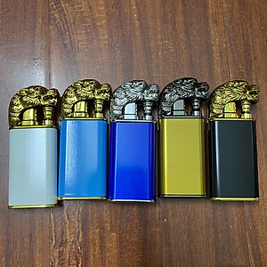 Vỏ Hột Quẹt Bật Lửa Gas BK872 Khò 1 Tia Hình Đầu Hổ 2 Chế Độ Lửa Cực Kỳ Độc Đáo - Nhiều Màu