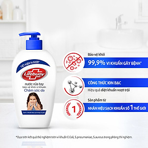 Nước rửa tay Lifebuoy Bảo vệ khỏi vi khuẩn 450gr - Sữa Dưỡng Ẩm