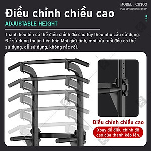 BG Bộ xà đơn, xà kép đa năng cao cấp đa năng Gym, lượng Kéo lên tại nhà dụng cụ tập thể dục phòng gym (hàng nhập khẩu)