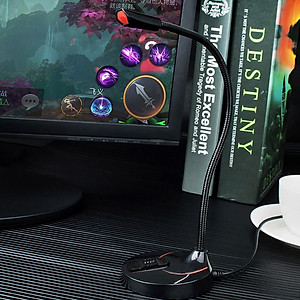 Micro Mini Dùng Cho Máy Tính PC, Laptop Cổng USB Công Nghệ Lọc Tiếng Ồn Cao Cấp AnZ thu âm chất lượng cao hỗ trợ học Online chat videocall Chuyên Nghiệp Live Stream Hát Karaoke Quay Video Ghi Âm Vlog Zoom Skype ĐT Smartphone, Microphone  Hàng Nhập Khẩu