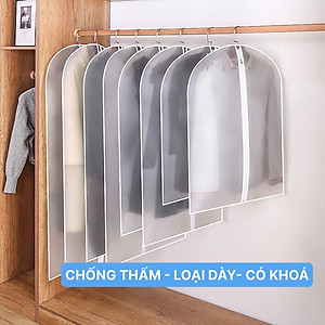 Túi Bọc Quần Áo Treo Tủ Chống Bụi Có Khóa Chống Thấm Đủ Size