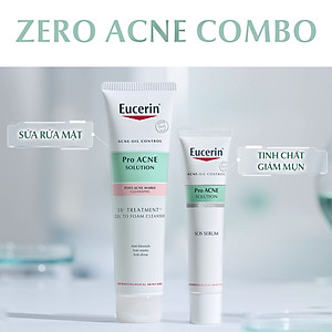 Gel Rửa Mặt Eucerin Pro Acne Solution 3X Treatment Gel To Foam Cleanser 150ml