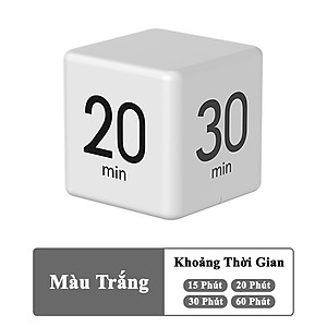 Đồng Hồ Pomodoro Hình Khối Lập Phương KUNBE Đếm Ngược Hẹn Giờ Nấu Ăn, Tập Thể Dục, Quản Lý Thời Gian Hiệu Quả