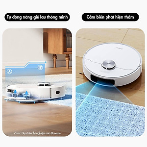 Robot Hút Bụi Lau Nhà Dreame L10 Prime Giặt Giẻ Tự Động 4000 Pa - Hàng Chính Hãng