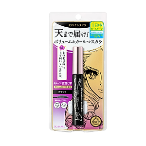 Mascara Chống Trôi Siêu Bền Giúp Nâng Cong Và Dày Mi Kissme Volume Up Mascara Super WP (6 G)
