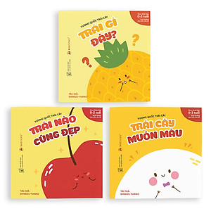 Combo 2 bộ Ehon (6 cuốn) dành cho bé từ 0 tuổi - Vương quốc trái cây - Phép so sánh diệu kì