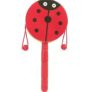 Bộ 1 Chiếc Đồ Chơi Gỗ Trống Lắc Cầm Tay Baby In Hình Ngộ Nghĩnh Đáng Yêu Cho Bé Phát Triển Khả Năng Cảm Thụ Âm Thanh Và Vận Động(Họa Tiết Ngẫu Nhiên)