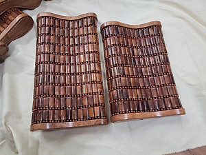 Gối Công Thái Học , Gối Hạt Gỗ Hương - Kích Thước 36cmx24cmx8cm/4cm ( video, hình thật )