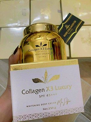Combo Kem Body Collagen X3 Luxury + Tắm Trắng Mix Saffron + Kích Trắng Da Toàn Thân X3