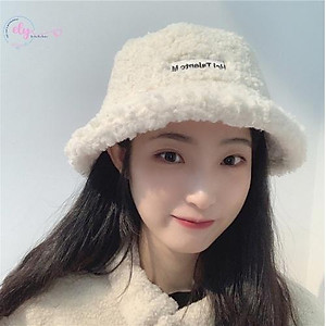 Mũ Bucket lông cừu phong cách Hàn Quốc hót hít