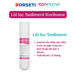 Combo 4 lõi lọc thô: 2 Sediment + 2 Pre carbon chính hãng Korihome 
