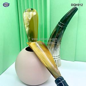 Đón giày bằng sừng tay cầm đốt trúc VIP (Dài 20cm) DGH912 - Chuyên dụng cho giày cao cấp - Cho giày Nam & Nữ - Product of HAHANCO