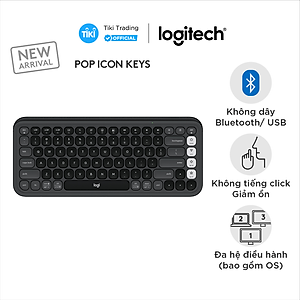 Bàn phím Bluetooth không dây Logitech POP ICON KEYS - Hàng Chính Hãng