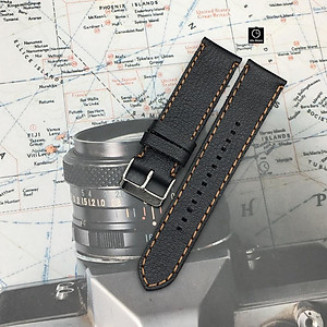 Dây Đeo Đồng Hồ Da Bò Thật Hai Mặt Size 21mm 19mm 24mm Tặng Kèm Hộp Chốt Dụng cụ