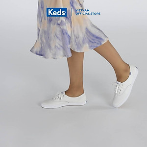 Giày Keds Nữ- Champion Core Leather White - KD045750