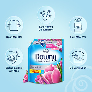 Nước Xả vải DOWNY Hương Nước Nắng Mai Túi 4L