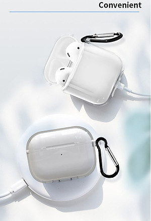 Bao Case Ốp TPU trong suốt bảo vệ cho Airpods Pro 2 - Hàng Chính Hãng