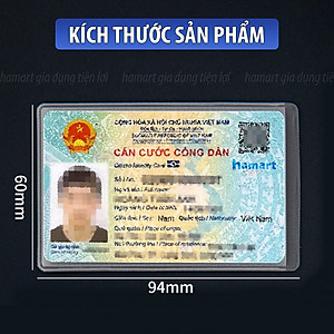 SET 2 Vỏ Bọc Thẻ Căn Cước Công Dân PVC Bán Trong Suốt Đựng CCCD Bằng Lái Xe Thẻ Ngân Hàng Card ATM