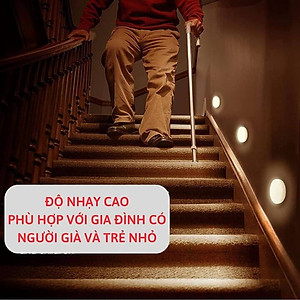 Đèn LED cảm biến chuyển động cảm biến thông minh, ánh sáng bảo vệ mắt, sạc pin USB đời mới, dán tường, tủ quần áo, cầu thang, phòng ngủ… Cảm Ứng không dây - Giao Màu Ngẫu Nhiên