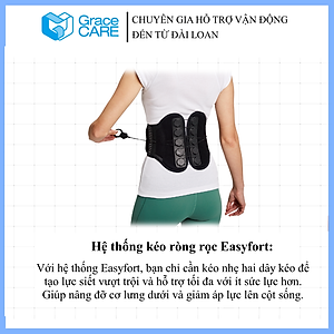 Đai Bảo Vệ Lưng Grace Care LH220 – Dây Kéo Ròng Rọc Cố Định Chắc Chắn, Giảm Đau Lưng Hiệu Quả