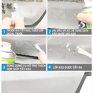 Chai xịt tẩy keo 3m, băng dính, nhựa đường