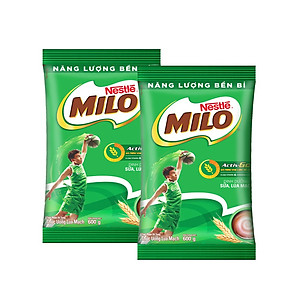 Combo 2 bịch thức uống ca cao lúa mạch Milo Regular (600g)