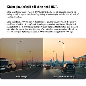 Camera hành trình 70mai A200 fullHD 1080P HDR - Hàng chính hãng