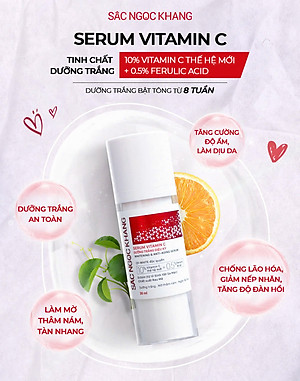 Tinh chất Serum C thế hệ mới Sắc Ngọc Khang 30ml giúp dưỡng trắng, mờ thâm nám, ngừa nếp nhăn