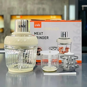 Máy Xay Thịt Đa Năng Unie UM366, 400W, 2 Cối Thủy Tinh, Chế Độ Tự Ngắt An Toàn, Hàng Chính Hãng