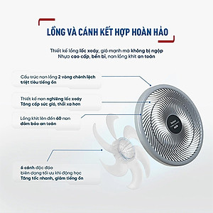 Quạt sàn Tefal Turbo Silence Plus VH686790 - Hàng chính hãng