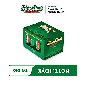Bia Trúc Bạch - Thùng 12 lon 500ml - Phiên bản Tết